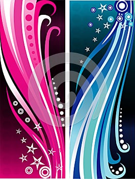 Background curves vector