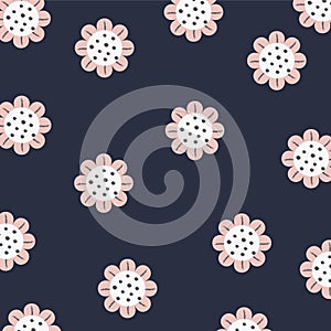 Background with cute daisy pattern.