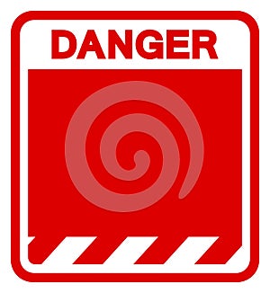 Background Danger Blank Symbol Sign,Vector Illustration, Isolate On White Background Label. EPS10
