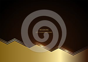 Background Dark Luxury Gold Serration B