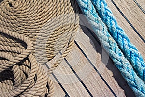 Background deck sailing ship