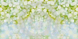 Soft blurred sweet green bokeh nature abstract background.