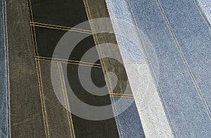 Background denim patchwork texture