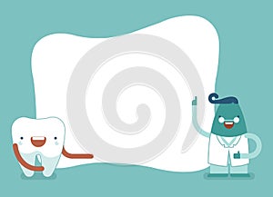Background of dental,tooth and dentist set1 photo