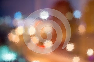 Abstract light sunset blurred background.