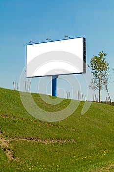 Background for design, billboards on city streets