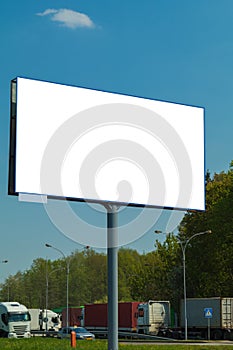 Background for design, billboards on city streets