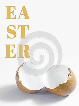 Background design for easter , background concept with eggs and  easter text