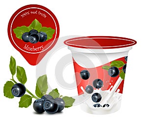 Background for design of packing yoghurt