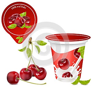 Background for design of packing yogurt