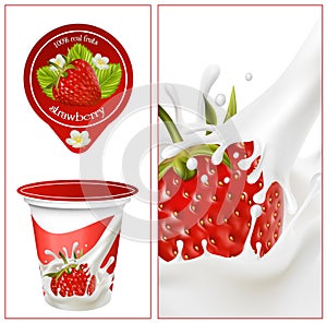 Background for design of packing yogurt.