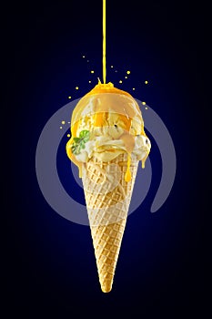 Passionflower ice cream