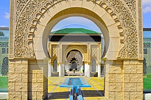 Background detail Moroccan gate entrance