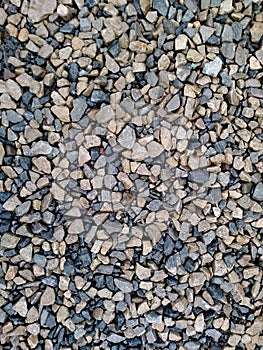 Background with different small sea pebble stones