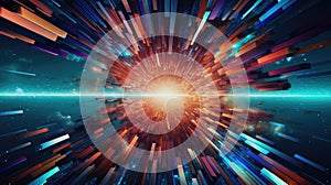 background digital pixel explosion