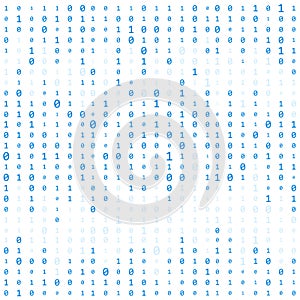 Background With Digits On Screen. binary code zero one matrix white background. banner, pattern, wallpaper. Abstract photo