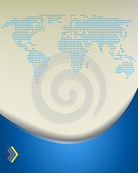 Background with dotted world