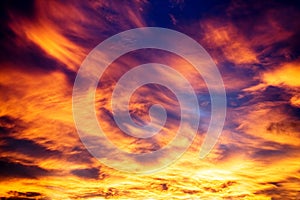 Background - dramatic evening sky