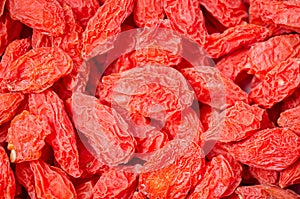 Background of dried Chinese wolfberries