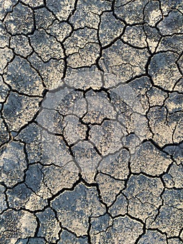 Background of dried cracked earth