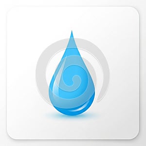 Background. The droplet has a smooth gradient giving it a glossy three