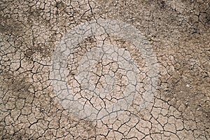 Incrinato suolo sporco O La terra durante asciutto. incrinato 