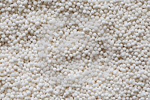 Background of dry tapioca pearls.