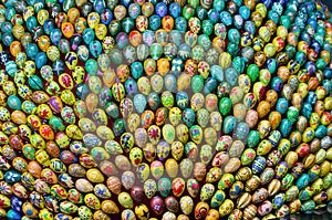 Pozadí s velikonoční vajíčka, Slovensko
