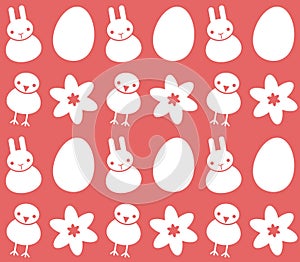 Background with Easter symbols