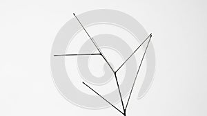 Background emphasizes the simplicity and elegance of the design creating a