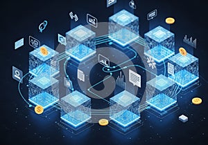 Background enhances the luminous effect, emphasizing the technological