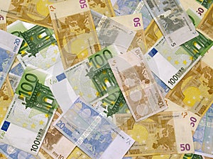 Background euro money