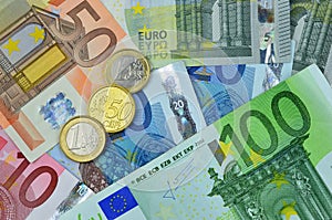 Background of euro money