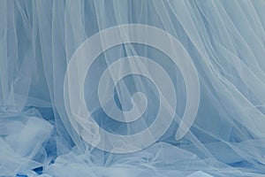 Background of Fabric fatin pastel blue color twisting