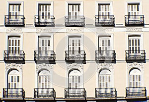 Facade with balconies img