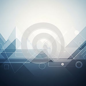 Background featuring overlapping translucent triangles in shade