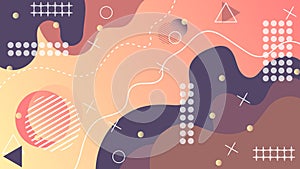 Modern Background Memphis Design Style