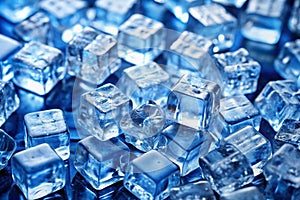 Ice cubes background