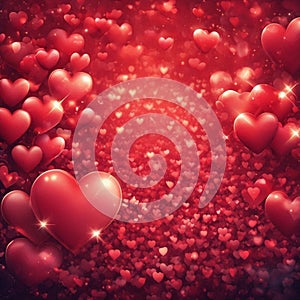 Corazones. Fondo San ValentÃ­n