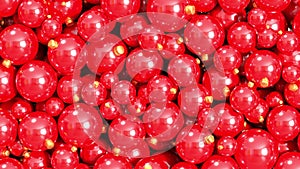 background that fills from bottom to top with lots of Christmas balls