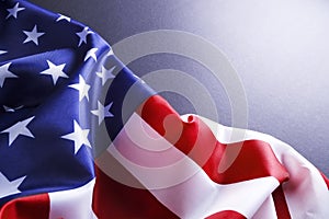 Background flag of the United States of America for national federal holidays celebration and mourning remembrance day. USA symbol