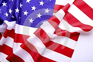 Background flag of the United States of America for national federal holidays celebration and mourning remembrance day. USA symbol