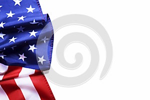 Background flag of the United States of America for national federal holidays celebration and mourning remembrance day. USA symbol