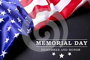 Background flag of the United States of America for national federal holidays celebration and mourning remembrance day. USA symbol