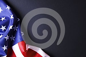 Background flag of the United States of America for national federal holidays celebration and mourning remembrance day. USA symbol