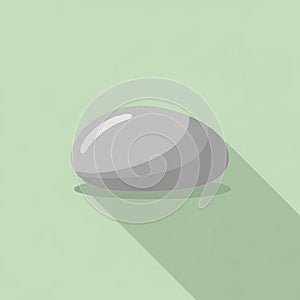 Background is a flat solid color emphasizing the simplicity and