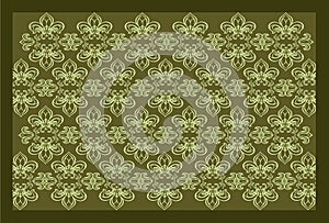 Background with floral ornaments and flourishes