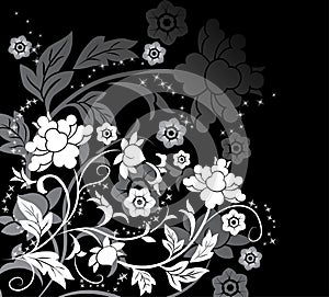 Background flower, elements for design, vector