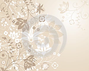 Background flower, elements for design, vector