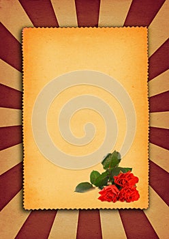 Background with flower motive